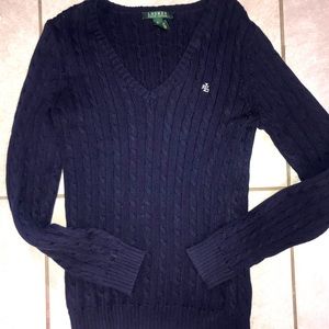 Ralph Lauren Vneck cable knit